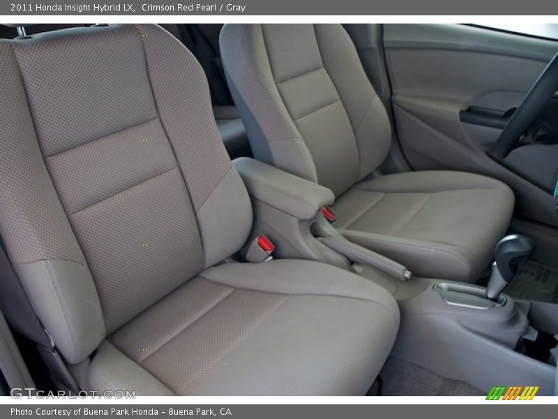 Crimson Red Pearl / Gray 2011 Honda Insight Hybrid LX