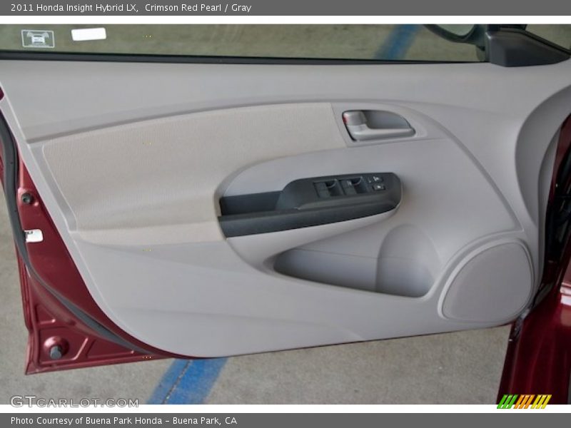 Crimson Red Pearl / Gray 2011 Honda Insight Hybrid LX