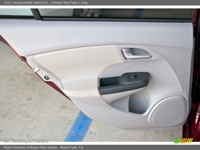 Crimson Red Pearl / Gray 2011 Honda Insight Hybrid LX