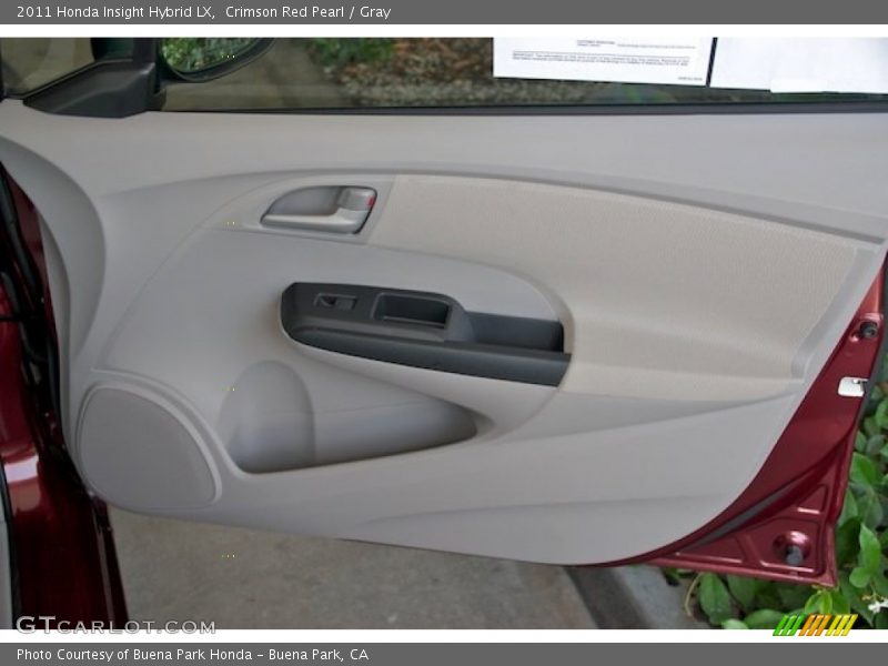 Crimson Red Pearl / Gray 2011 Honda Insight Hybrid LX