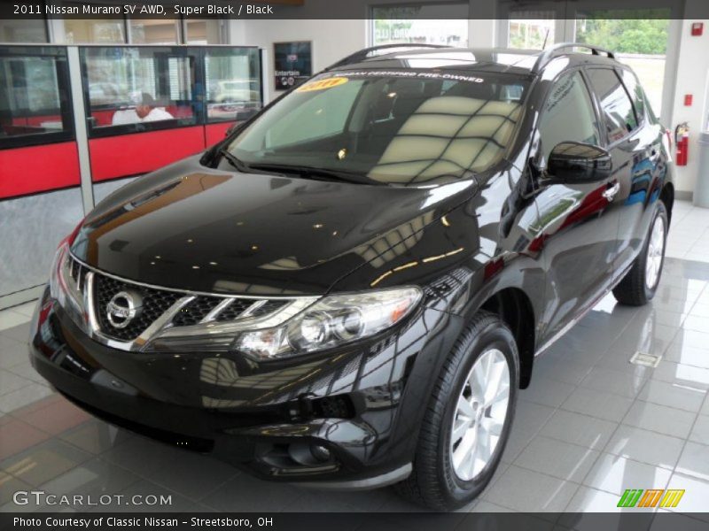 Super Black / Black 2011 Nissan Murano SV AWD