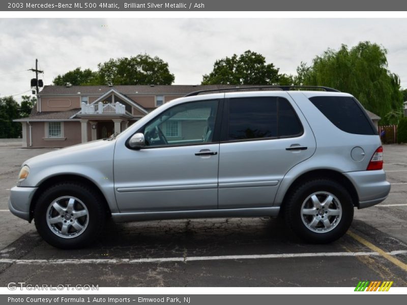 Brilliant Silver Metallic / Ash 2003 Mercedes-Benz ML 500 4Matic