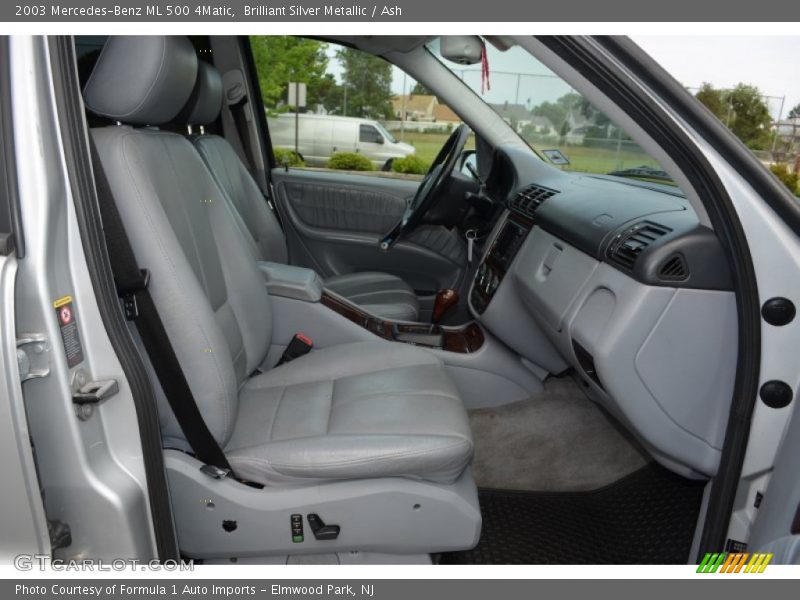 Brilliant Silver Metallic / Ash 2003 Mercedes-Benz ML 500 4Matic