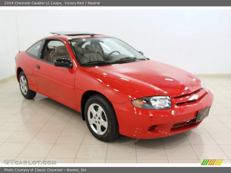 Victory Red / Neutral 2004 Chevrolet Cavalier LS Coupe