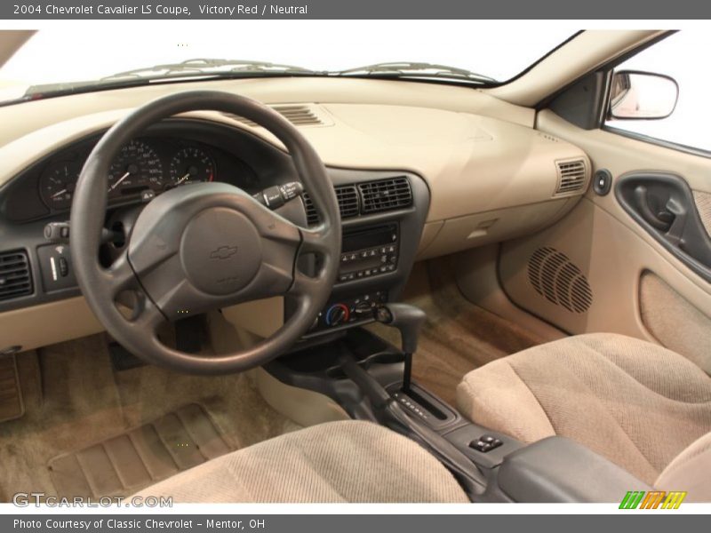 Victory Red / Neutral 2004 Chevrolet Cavalier LS Coupe