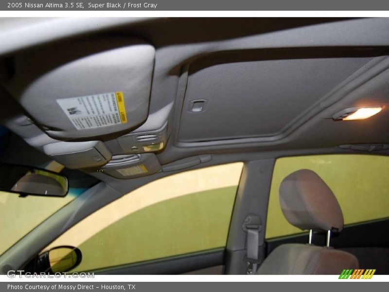 Super Black / Frost Gray 2005 Nissan Altima 3.5 SE
