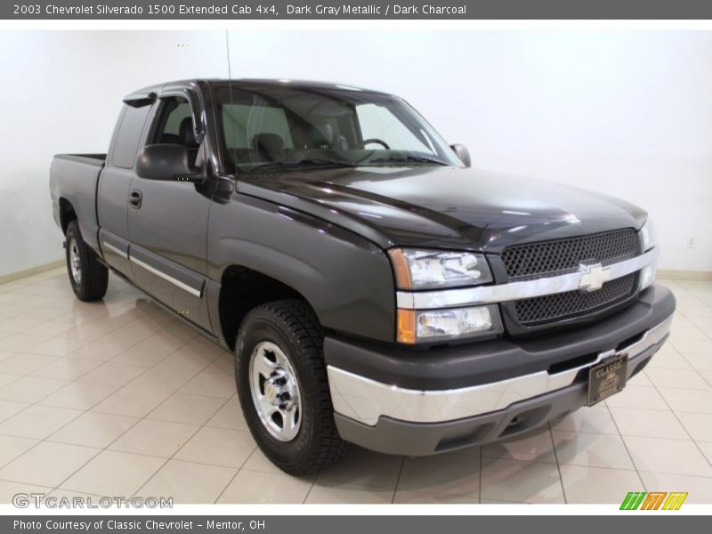 Dark Gray Metallic / Dark Charcoal 2003 Chevrolet Silverado 1500 Extended Cab 4x4