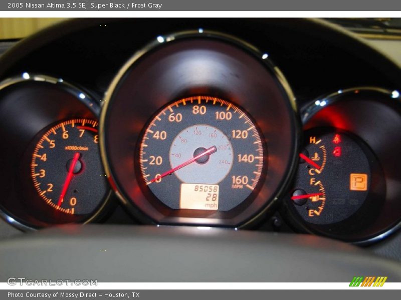 Super Black / Frost Gray 2005 Nissan Altima 3.5 SE