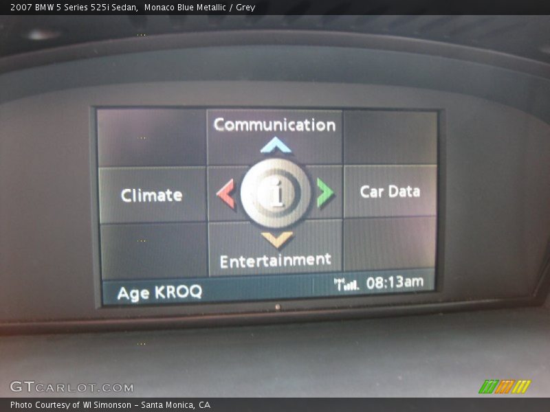 Monaco Blue Metallic / Grey 2007 BMW 5 Series 525i Sedan