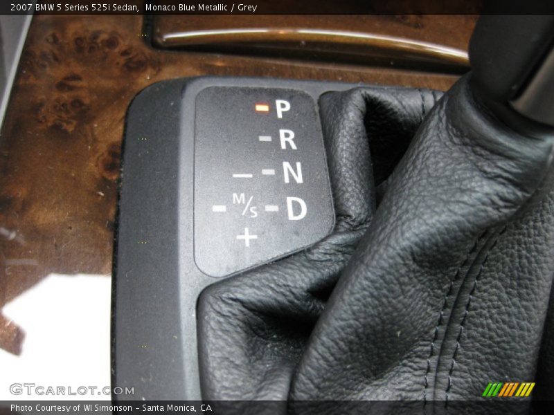 Monaco Blue Metallic / Grey 2007 BMW 5 Series 525i Sedan