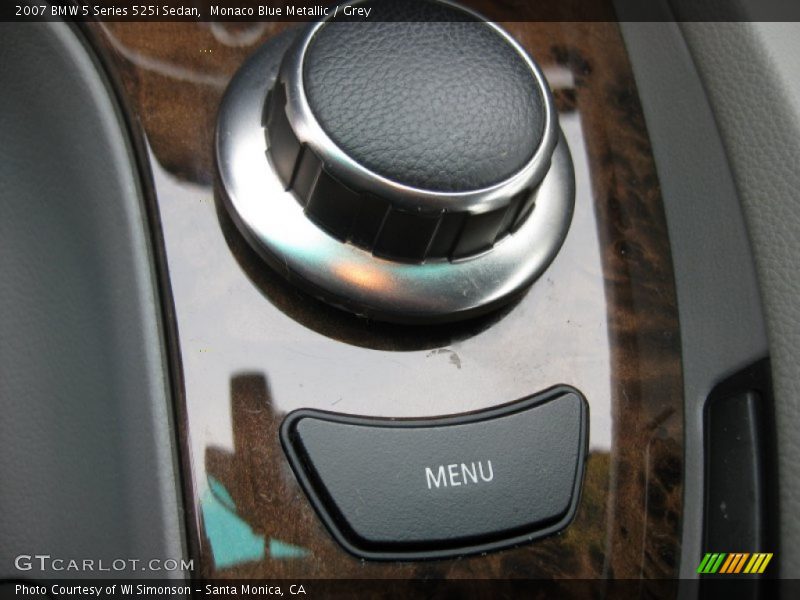 Monaco Blue Metallic / Grey 2007 BMW 5 Series 525i Sedan