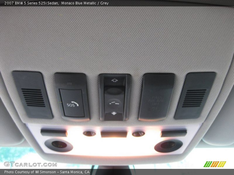Monaco Blue Metallic / Grey 2007 BMW 5 Series 525i Sedan