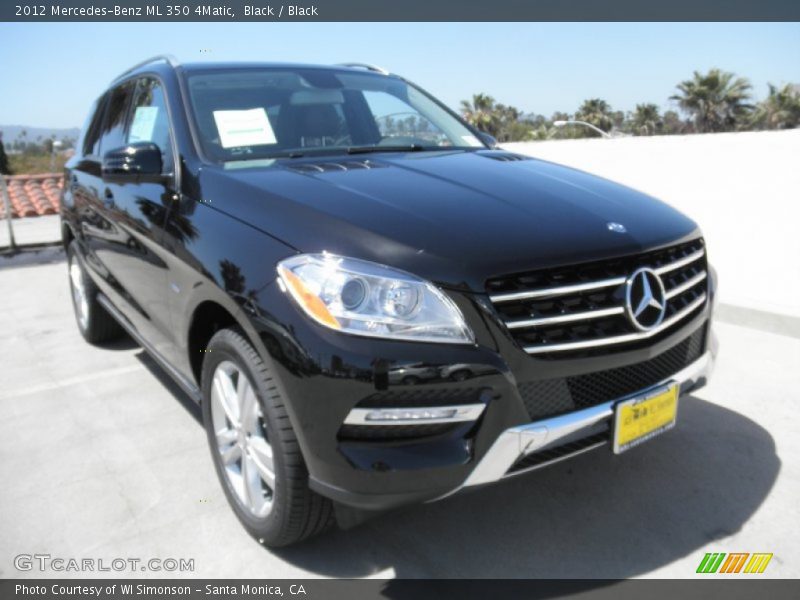 Black / Black 2012 Mercedes-Benz ML 350 4Matic