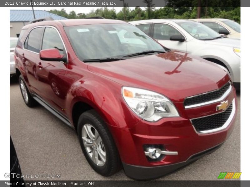 Cardinal Red Metallic / Jet Black 2012 Chevrolet Equinox LT