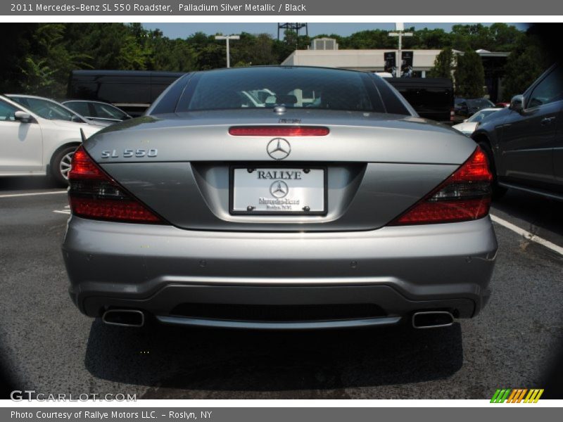 Palladium Silver Metallic / Black 2011 Mercedes-Benz SL 550 Roadster