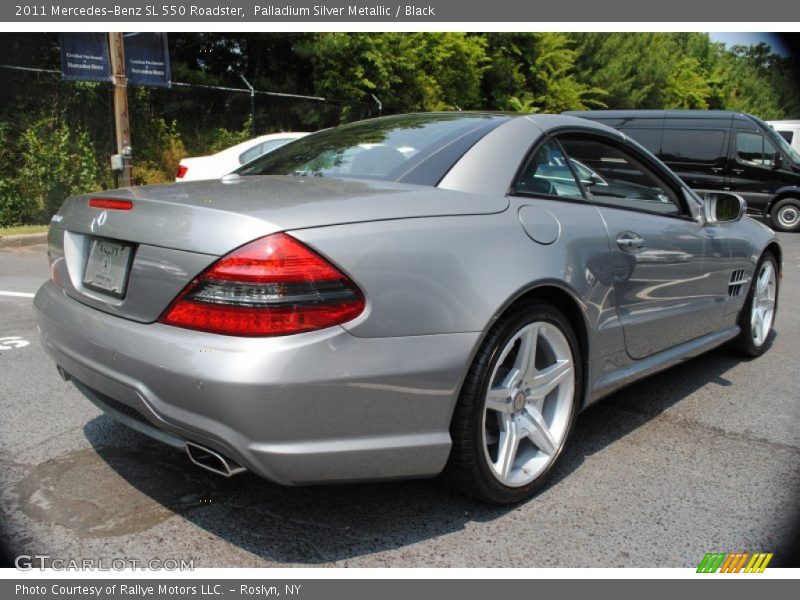 Palladium Silver Metallic / Black 2011 Mercedes-Benz SL 550 Roadster