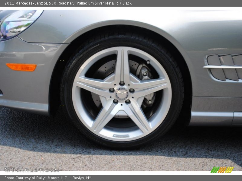 Palladium Silver Metallic / Black 2011 Mercedes-Benz SL 550 Roadster