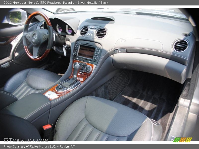 Palladium Silver Metallic / Black 2011 Mercedes-Benz SL 550 Roadster