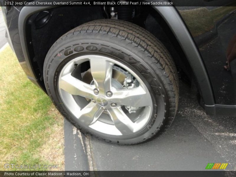 Brilliant Black Crystal Pearl / New Saddle/Black 2012 Jeep Grand Cherokee Overland Summit 4x4