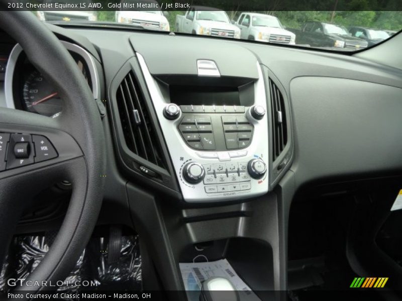 Gold Mist Metallic / Jet Black 2012 Chevrolet Equinox LS AWD