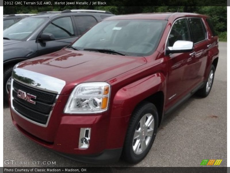 Merlot Jewel Metallic / Jet Black 2012 GMC Terrain SLE AWD