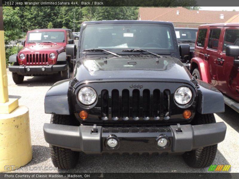 Black / Black 2012 Jeep Wrangler Unlimited Sahara 4x4