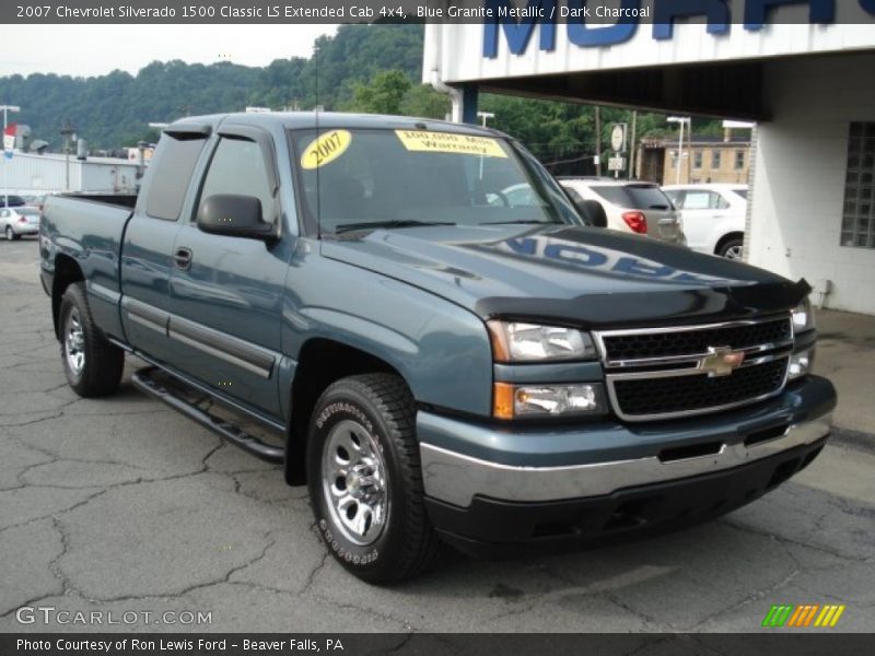 Blue Granite Metallic / Dark Charcoal 2007 Chevrolet Silverado 1500 Classic LS Extended Cab 4x4
