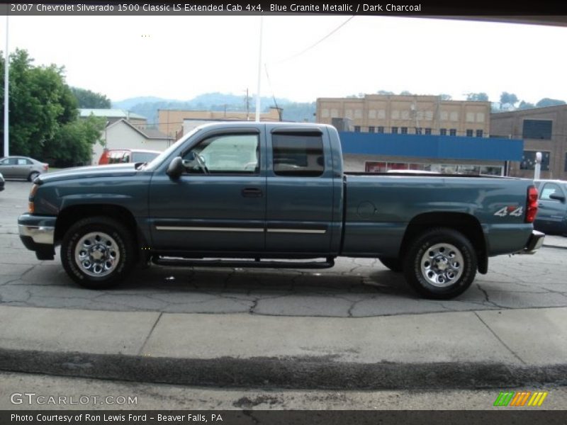 Blue Granite Metallic / Dark Charcoal 2007 Chevrolet Silverado 1500 Classic LS Extended Cab 4x4