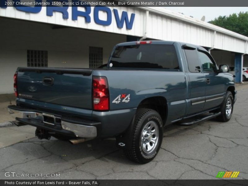 Blue Granite Metallic / Dark Charcoal 2007 Chevrolet Silverado 1500 Classic LS Extended Cab 4x4