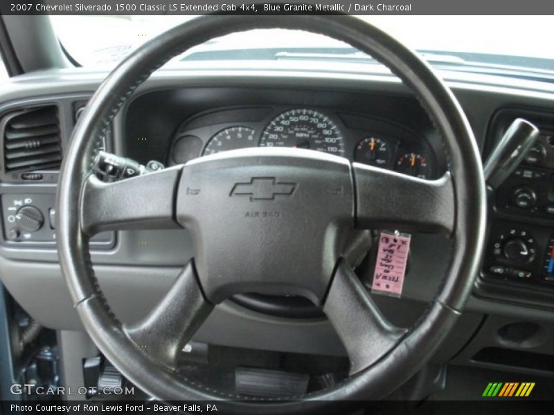 Blue Granite Metallic / Dark Charcoal 2007 Chevrolet Silverado 1500 Classic LS Extended Cab 4x4