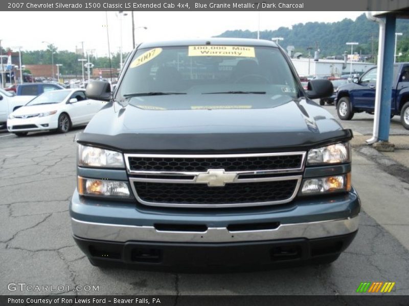 Blue Granite Metallic / Dark Charcoal 2007 Chevrolet Silverado 1500 Classic LS Extended Cab 4x4