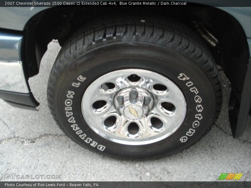 Blue Granite Metallic / Dark Charcoal 2007 Chevrolet Silverado 1500 Classic LS Extended Cab 4x4