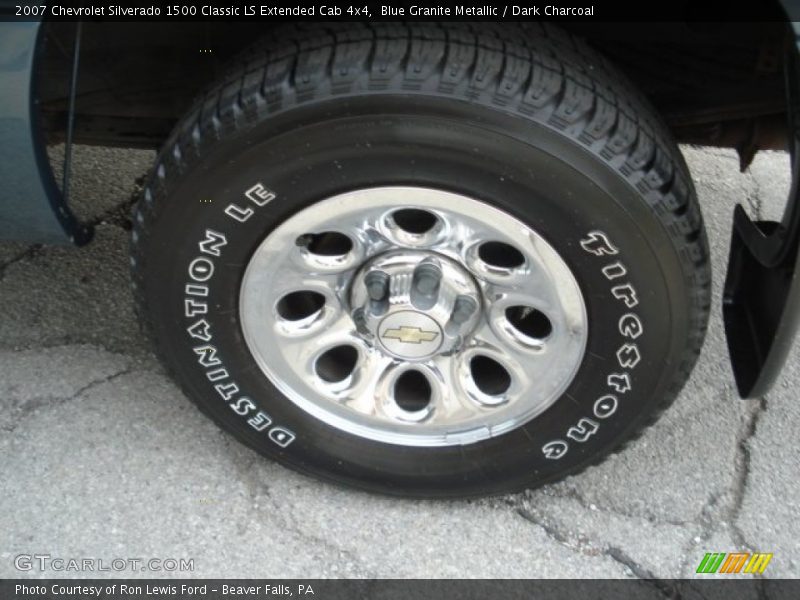 Blue Granite Metallic / Dark Charcoal 2007 Chevrolet Silverado 1500 Classic LS Extended Cab 4x4