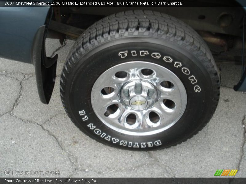 Blue Granite Metallic / Dark Charcoal 2007 Chevrolet Silverado 1500 Classic LS Extended Cab 4x4