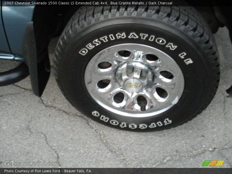 Blue Granite Metallic / Dark Charcoal 2007 Chevrolet Silverado 1500 Classic LS Extended Cab 4x4