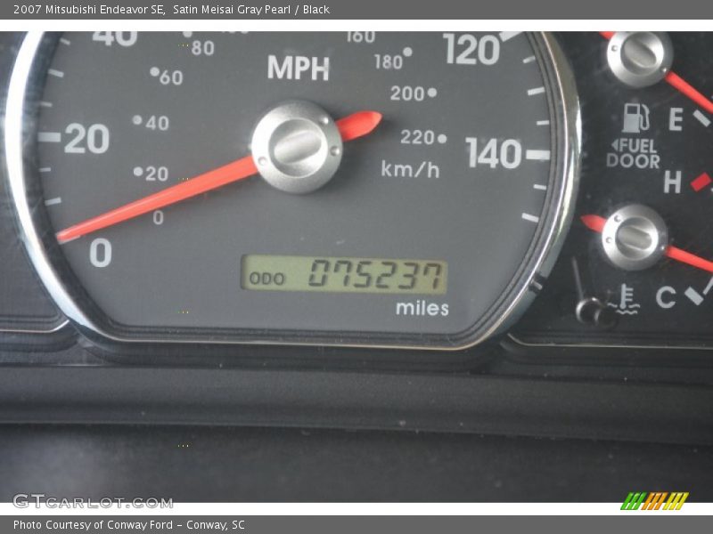 Satin Meisai Gray Pearl / Black 2007 Mitsubishi Endeavor SE