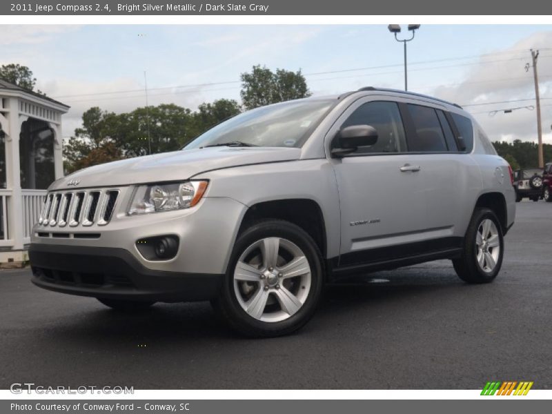 Bright Silver Metallic / Dark Slate Gray 2011 Jeep Compass 2.4