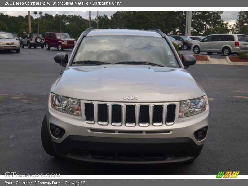 Bright Silver Metallic / Dark Slate Gray 2011 Jeep Compass 2.4