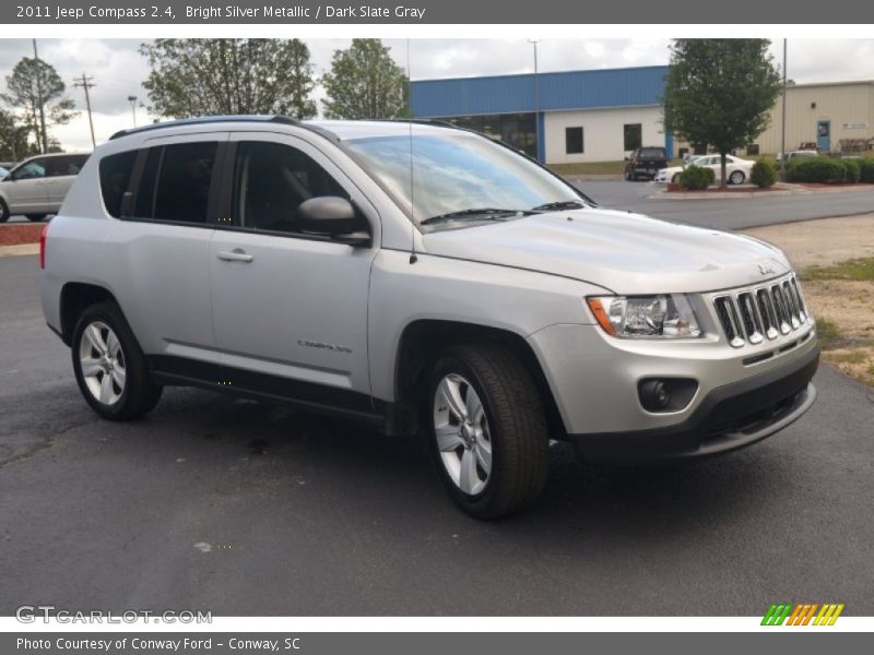 Bright Silver Metallic / Dark Slate Gray 2011 Jeep Compass 2.4