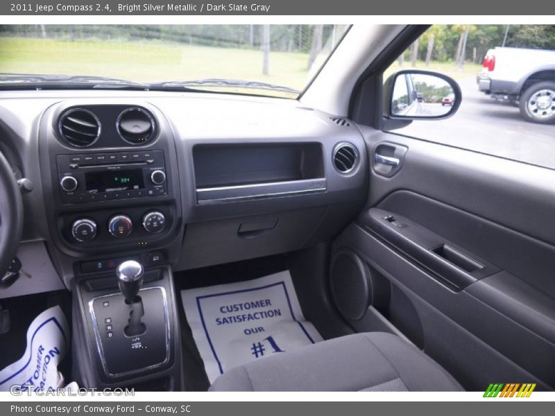Bright Silver Metallic / Dark Slate Gray 2011 Jeep Compass 2.4