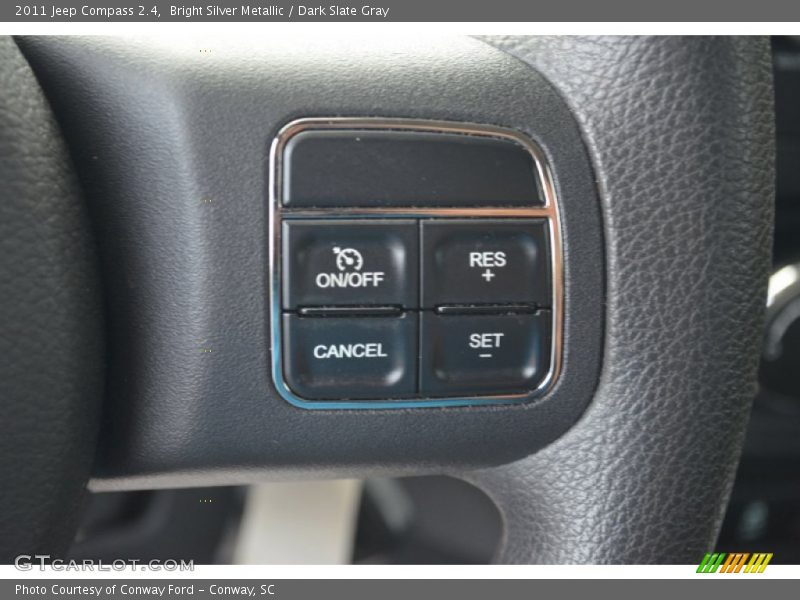 Bright Silver Metallic / Dark Slate Gray 2011 Jeep Compass 2.4