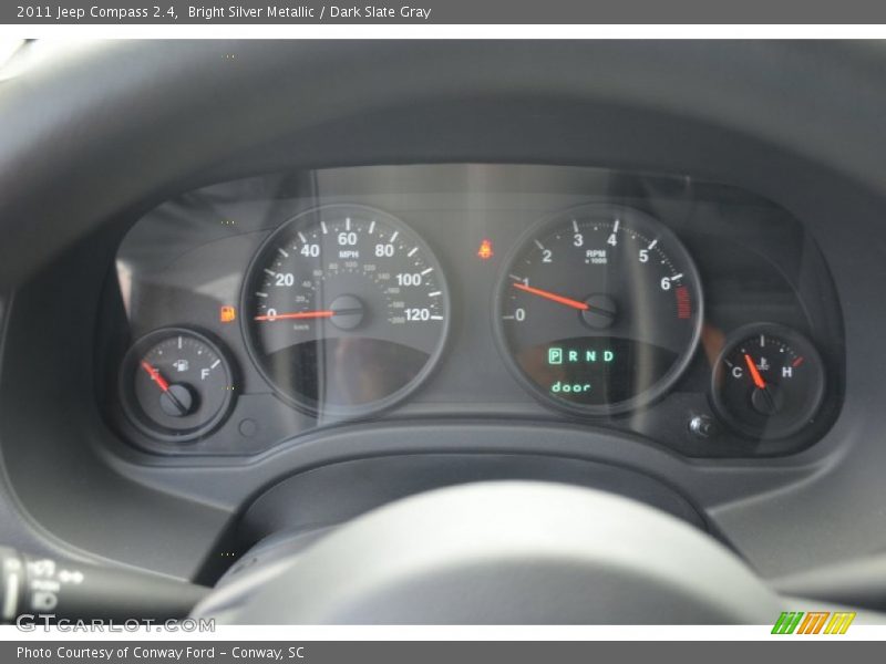 Bright Silver Metallic / Dark Slate Gray 2011 Jeep Compass 2.4