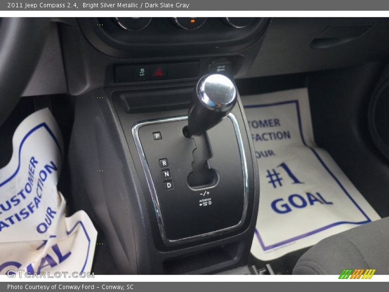 Bright Silver Metallic / Dark Slate Gray 2011 Jeep Compass 2.4