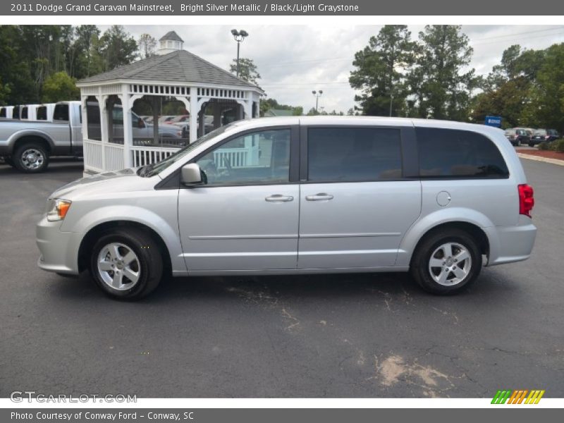 Bright Silver Metallic / Black/Light Graystone 2011 Dodge Grand Caravan Mainstreet