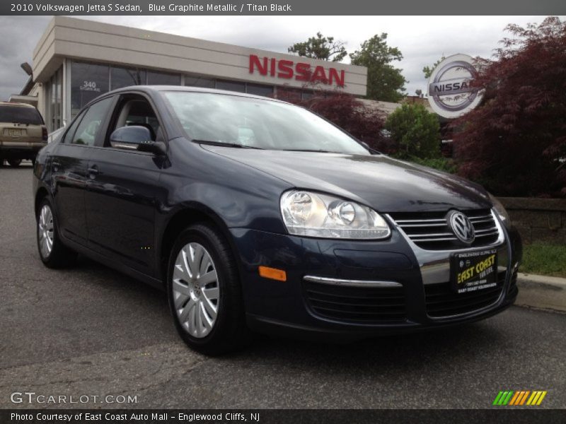 Blue Graphite Metallic / Titan Black 2010 Volkswagen Jetta S Sedan