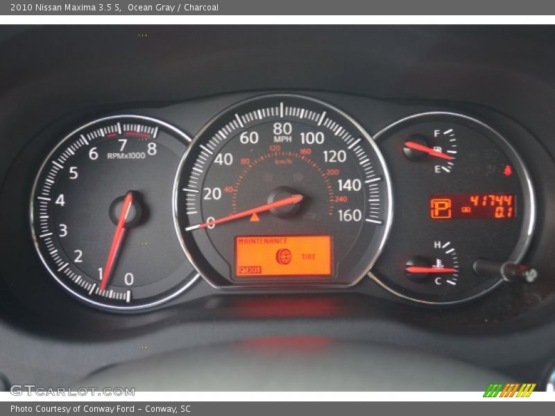 Ocean Gray / Charcoal 2010 Nissan Maxima 3.5 S