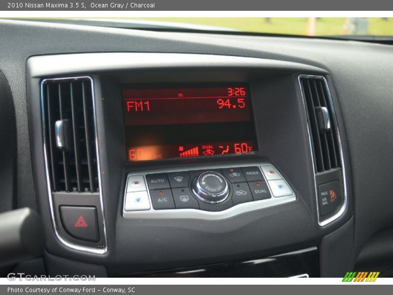 Ocean Gray / Charcoal 2010 Nissan Maxima 3.5 S