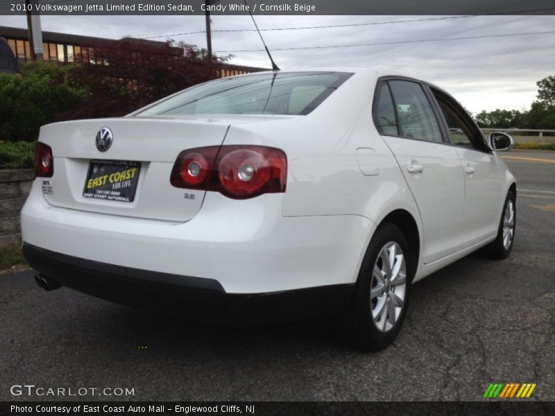 Candy White / Cornsilk Beige 2010 Volkswagen Jetta Limited Edition Sedan