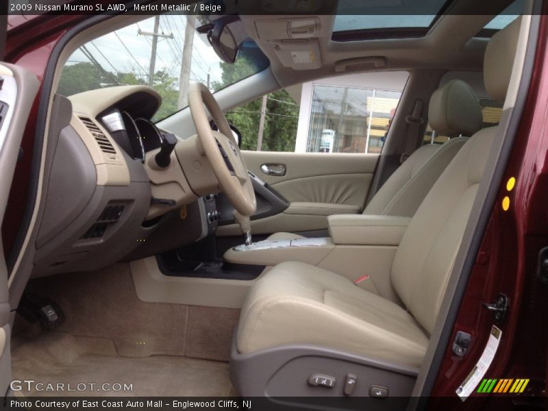 Merlot Metallic / Beige 2009 Nissan Murano SL AWD