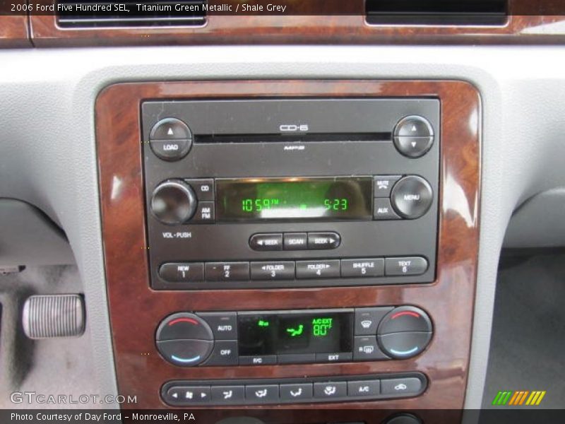 Controls of 2006 Five Hundred SEL